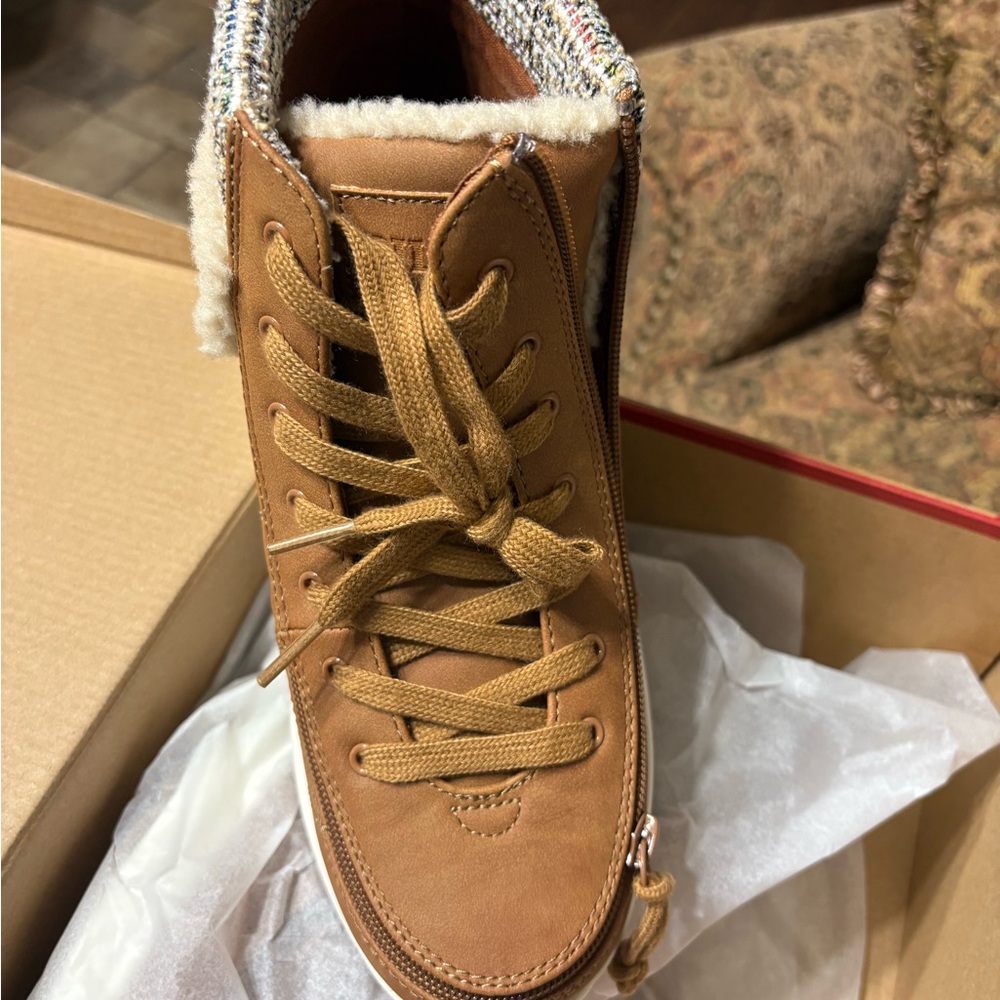 Brown High-Top Women's Sneakers